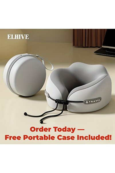 Choice وسائد رقبة رمادية على شكل حرف U مصنوعة من إسفنج الذاكرة، وسادة سفر ناع...