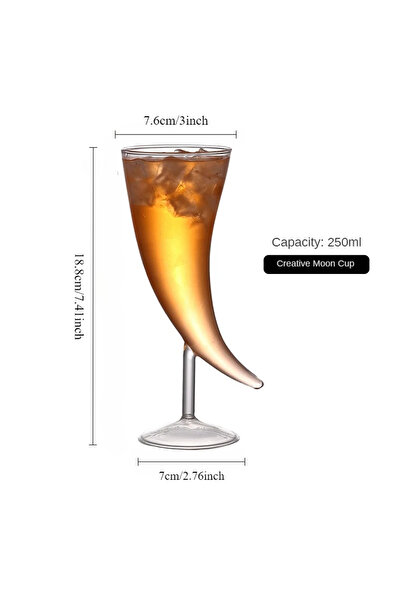 Choice 250ml 1pc 1pc 250ml Creative High-footed Cocktail Glass, Molecular Smo...