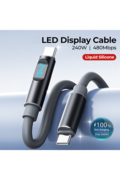 Choice كابل شحن سريع من النوع C إلى النوع C من NNBILI بقوة 240 واط، بطول 1.2 ...