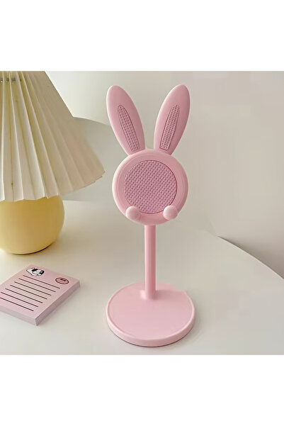 Choice 1Pcs Pink Cute Rabbit Mobile Phone Stand Adjustable Desktop Holder for...