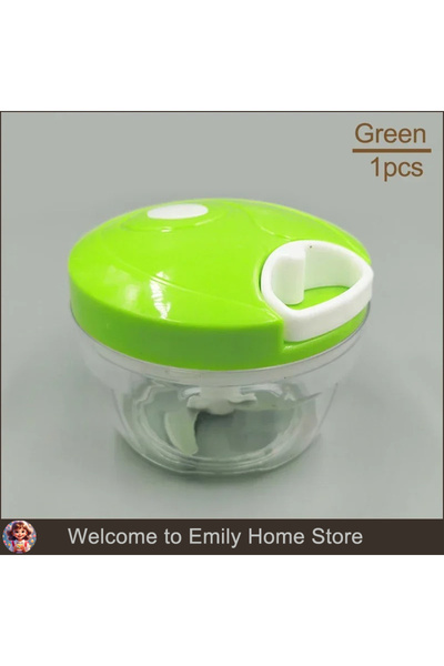 Choice Green 400ml Manual Meat Mincer Garlic Chopper Rotate Garlic Press Crus...