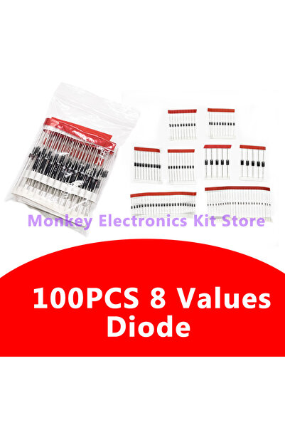 Choice 8 Values100PCS Diode Electronic Component Kit Fast Switching Schottky ...