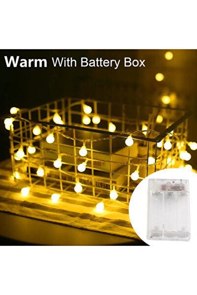 Choice سلسلة أضواء LED بطول 13 مترًا و100 مصباح LED، مزودة بصندوق بطارية، تعم...