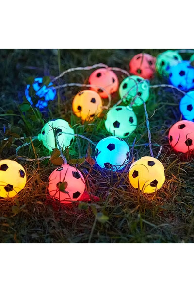 Choice 1.5M10LED RGB 1pc 10/20LED Soccer Ball String Lights Football Fairy La...