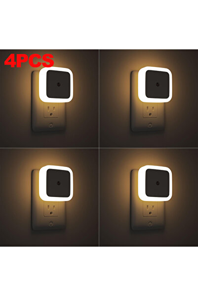 Choice European plug Warm Light 4PCS 1-8pcs LED Night Light,Plug in Night Lam...