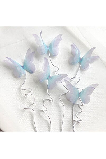 Choice TM0143D 5PCSset Butterfly Cake Decoration Iron Art Beautiful Fairy Gol...