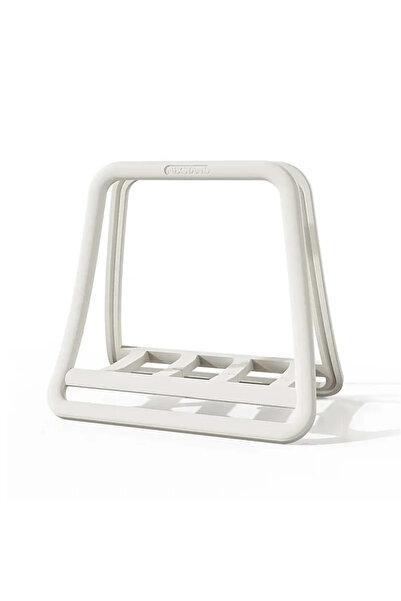 Choice حامل كمبيوتر محمول عمودي عالمي أبيض اللون، قابل للطي، حامل مكتبي للأجه...