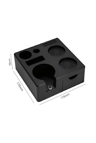 Choice Black ABS Italian Coffee Machine Handle Square Tamping Stand Drawer-Ty...