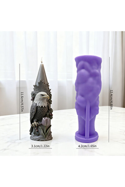 Choice صقر مهيب مصنوع من قوالب سيليكون على شكل نسور وأوراق قيقب، مما يخلق مشه...