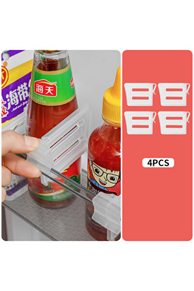 Choice White 4pcs C2950B Household Refrigerator Side Door Retractable Partiti...