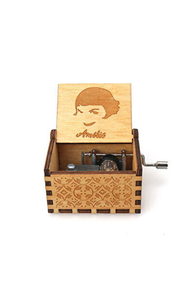 Jurassic Park 1 Spot Sale Wooden Hand Cranked Music Box Jurassic Can't Help F...