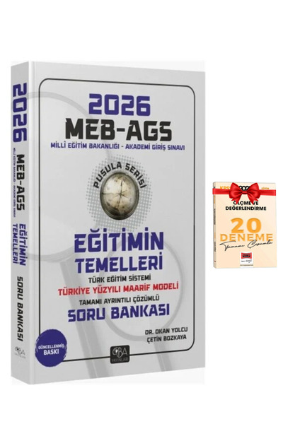 CBA Akademi 2026 MEB-AGS Pusula Serisi Tamamı Çözümlü Eğitimin Temelleri Soru...