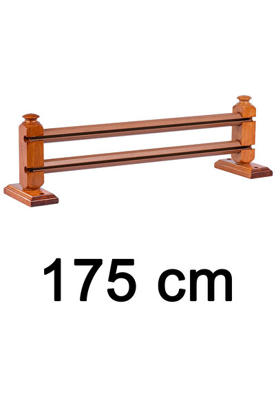 Perdejim Meşe Çetray Çift Raylı Rustik Perde Askısı S Pile ve Kornişli Perde ...