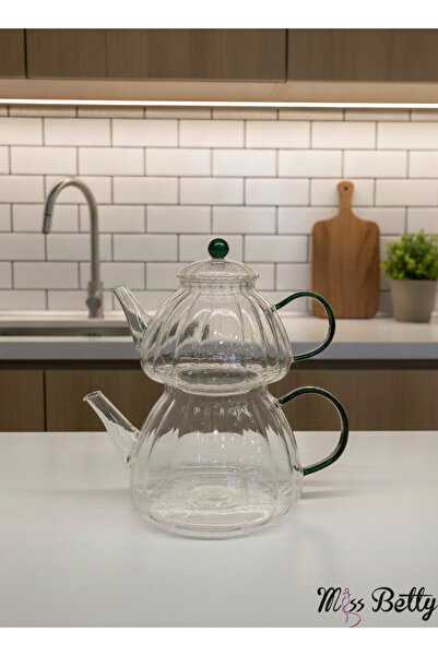 Miss Betty Glass Teapot Green
