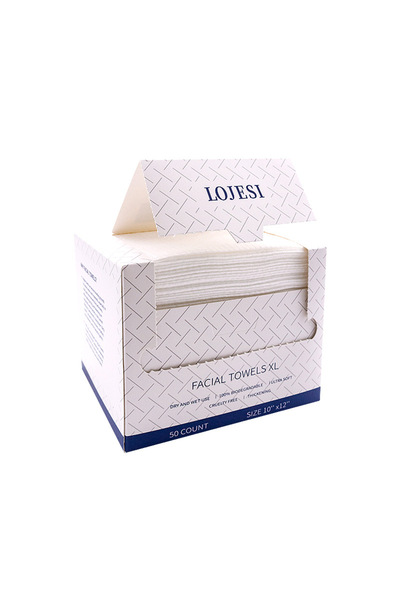 choice2 50 منديل وجه للاستخدام مرة واحدة، مقاس 25×30 سم، 10×12 بوصة، فائق الن...