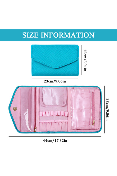 Choice Blue 1pc Crochet Hook Case Crochet Storage Bag Set Foldable Crochet Ho...