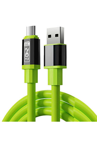 Choice كابل شحن سريع USB إلى Type-C أخضر بقوة 240 واط، كابل شحن سريع عالمي US...