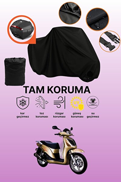 dokaca Dorado Daphne Compatible Motorcycle Tarpaulin Compatible with Black Re...