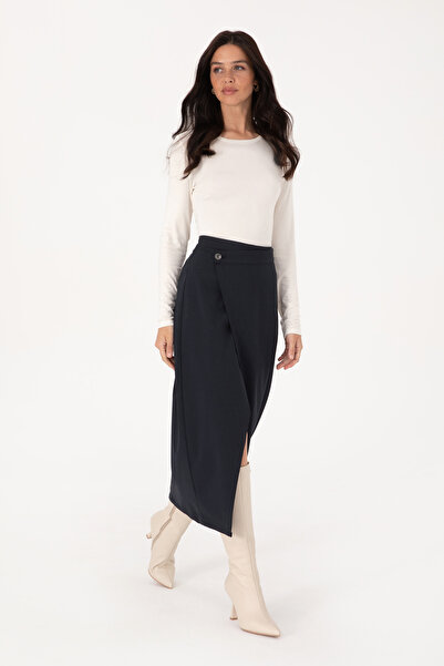 U.S. Polo Assn. Women's Navy Blue Woven Skirt 50309272-Vr033