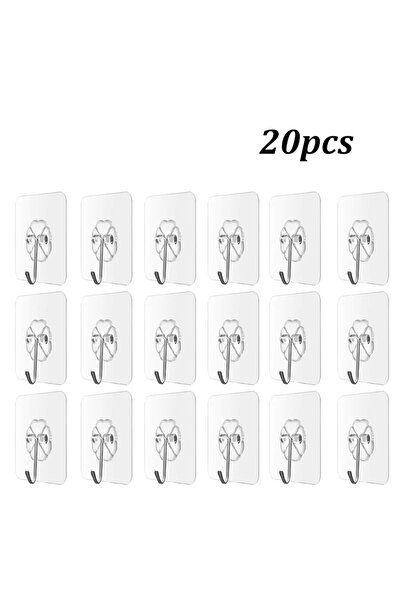Choice 20 قطعة من خطافات الحائط متعددة الوظائف، لاصق سحري، علاقة مناشف جدارية...