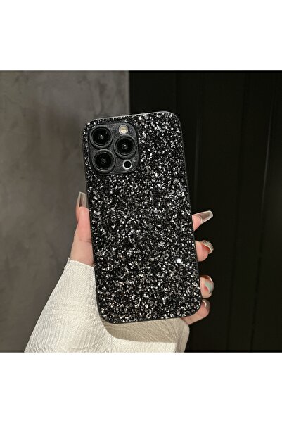 Choice جراب فاخر أسود اللون، يغطي الهاتف بالكامل، بتصميم فلاش لامع، مناسب لهو...