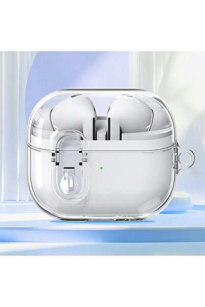 Choice غطاء حماية شفاف لسماعات Buds 3 FE مع طقم تنظيف، مصنوع من مادة TPU النا...