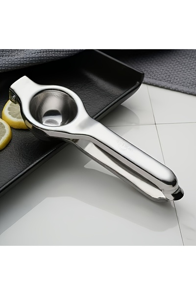 Choice 1pc 1pc Stainless Steel Lemon Juicer - Manual Efficient Juice Press, E...