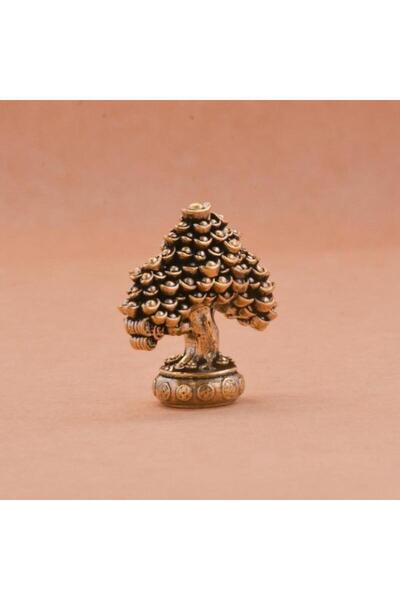 JETTING قطعة واحدة 【ZYAA-1】 زينة شجرة الحظ النحاسية، شجرة مزروعة في أصيص، زين...