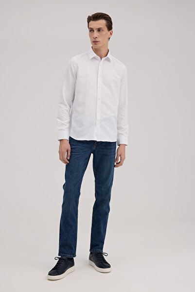 Jakamen Navy Blue Slim Fit Jean Denim Trousers