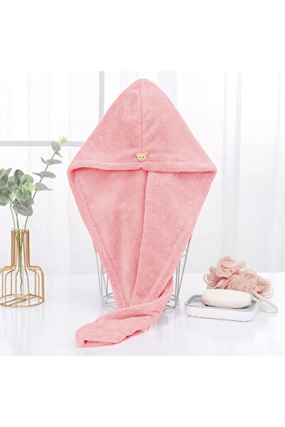 Choice Pink Women Long Hair Quick-Dry Hair Towel Soft Microfiber Towels Showe...