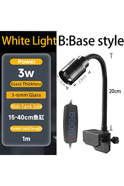 Choice4 مصباح حوض السمك USB من النوع A، مصباح نمو نباتات فائق النحافة بتقنية ...