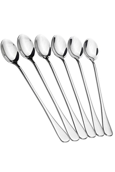 Choice Pointed tip 6pcs 6 Piece Set of Long Handled Coffee Spoons Stainless S...