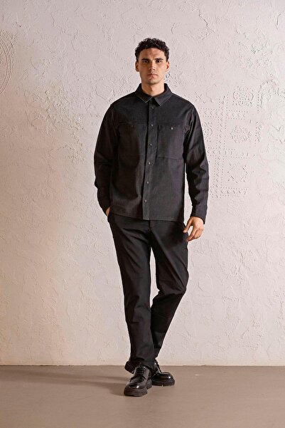 GMG FIRENZE Çift Cepli Erkek Dış Gömlek