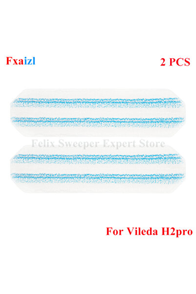 Choice 2 pcs Microfiber Mop Pad For Vileda H2pro Replacement Rags Flat Mop Sy...