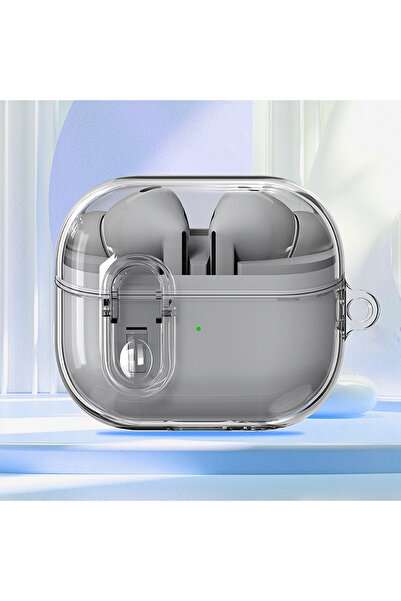 Choice غطاء حماية شفاف أسود لسماعات Buds 3 FE مع طقم تنظيف، مصنوع من مادة TPU...