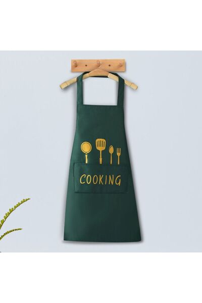 Choice Green New PVC Apron Waterproof Oilproof Kitchen Smock Sleeveless Cooki...