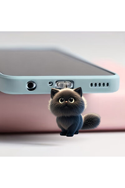 Choice زينة غبار للهواتف المحمولة من النوع C و F، قلادة على شكل قطة أو كلب أو...