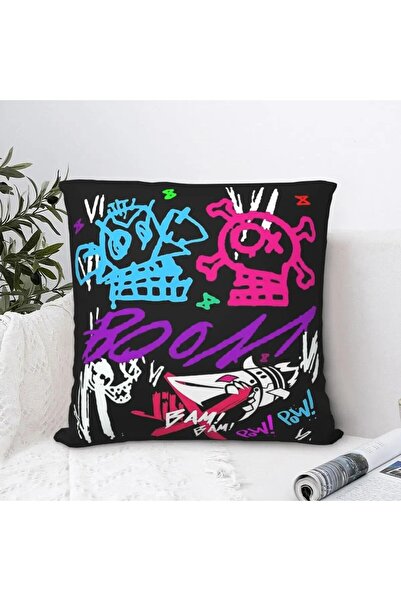 Choice A Boom Jinxed Monkey Pow Pow Vi Bam Bam Throw Pillow Case Arcane Leagu...