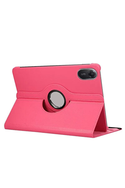 Choice جراب أحمر وردي لجهاز Redmi Pad 2 مقاس 11 بوصة، قابل للدوران 360 درجة، ...