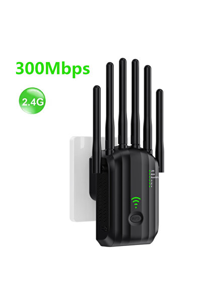 Choice1 EU Plug Black 300M 5Ghz AC1200 WiFi Repeater 1200Mbps Wireless WiFi E...