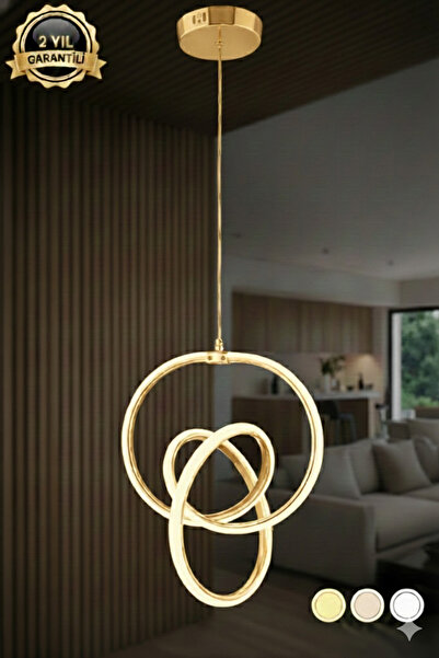 VİVA AVİZE & ELEKTİRİK İkili İmza Modern Led Avize - 3 Renk Işıklı Salon ve M...