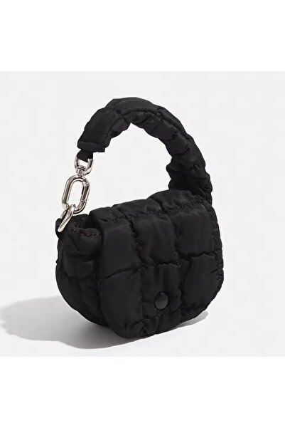 Choice حقيبة صغيرة سوداء أنيقة على شكل سحابة، حقيبة خصر خفيفة الوزن ومتينة، إ...