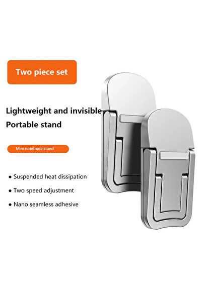 Choice قطعتان فضيتان مزدوجتا الوضع، حامل كمبيوتر محمول، حامل لوحة مفاتيح كمبي...