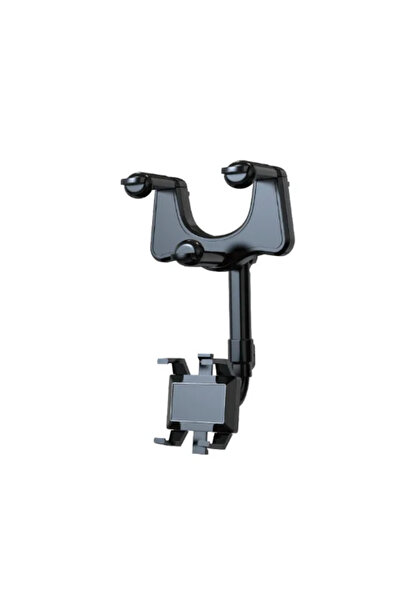 Vikefon black Car 360 Rotation Rearview Mirror Phone Holder Phone Mount Stabl...