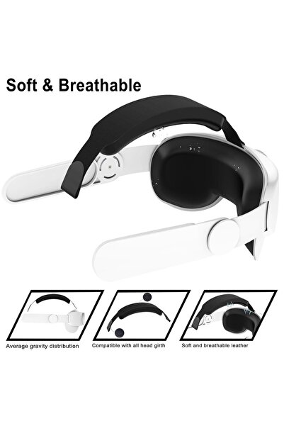 Choice white Head Strap Compatible with Oculus Quest 2, Meta Quest 2 Accessor...