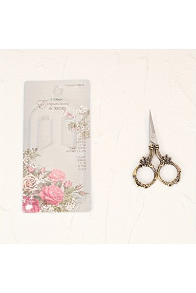 Choice A Retro Small Zhuju Scissors Household Multi-Purpose Cross-Stitch Pape...