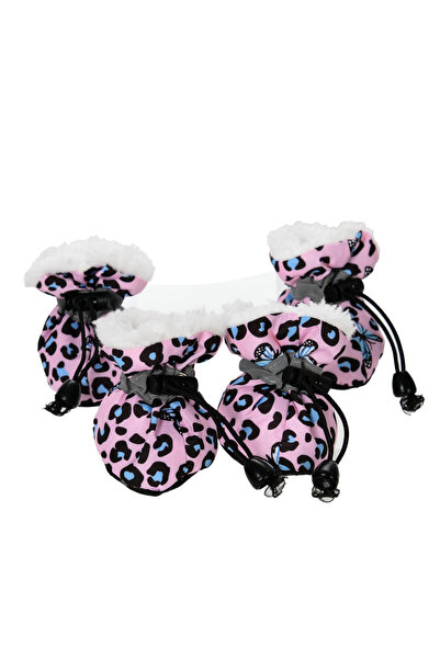 Choice أحذية شتوية وردية اللون للكلاب، مناسبة للأحجام الصغيرة والمتوسطة والكب...