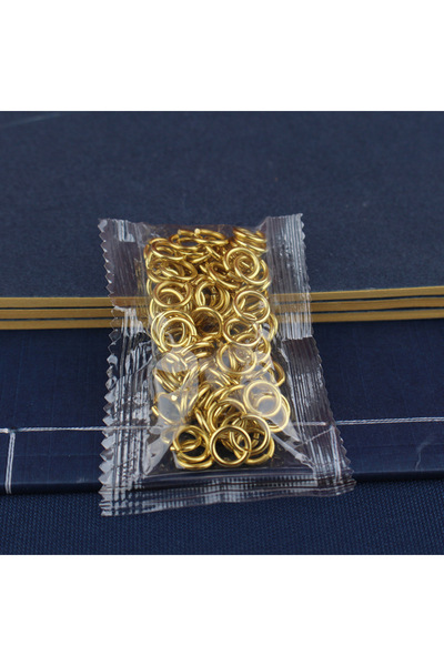 Choice 100 قطعة من حلقات الوصل النحاسية، 10 مم، حلقات توصيل مفتوحة، نحاس صلب،...