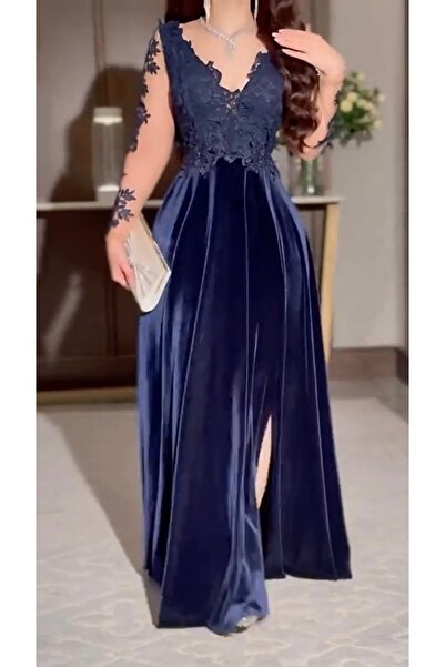 Princess costumes فستان سهره مخمل دبل كلوش +تطريز كمبيوتر