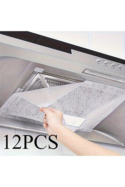 Choice 12pcs Disposable Kitchen Range Hood Oil Absorption Filters, Absorbent ...
